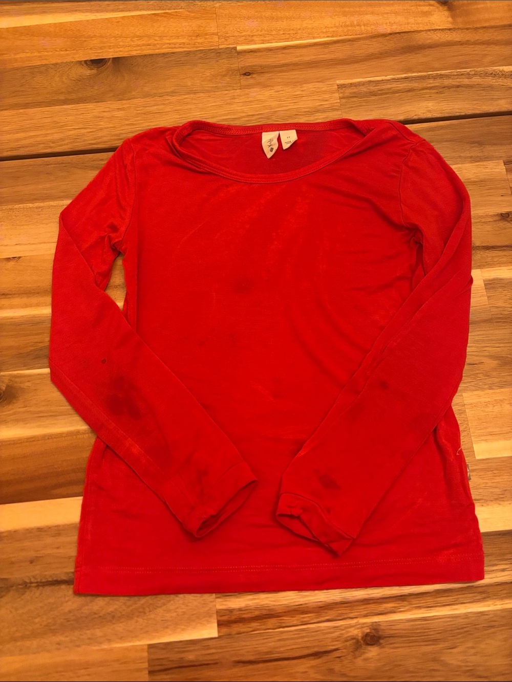 Kyte BABY bamboo Red Long-Sleeve Crewneck Tee for Kids